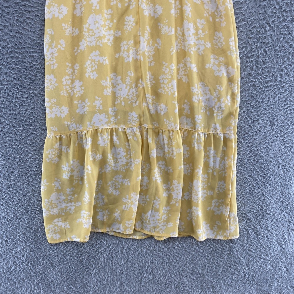 Abercrombie & Fitch Midi Dress Womens XS Floral Milkmaid Babydoll Sundress - Picture 13 of 16